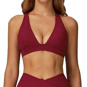 Soutien-gorge de sport pour femme, été, extérieur, sans couture, respirant, design ajusté, écologique, extensible dans les quatre sens - Product Image 4