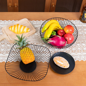 Panier de rangement en fil de fer métallique de style multiple à usage domestique nordique pour la <span class=keywords><strong>cuisine</strong></span> et le salon - Product Image 2