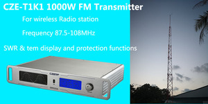 1KW Professional 1000 Watt FM-Sender Drahtlose Radio-und <span class=keywords><strong>TV</strong></span>-Rundfunk geräte mit Außenantenne und 20-Meter-Kabel - Product Image 3