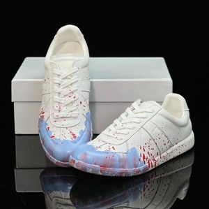Zapatillas de Entrenamiento Clásicas con Diseño de Salpicaduras de Pintura, Zapatillas Casuales de Cuero, Unisex, Graffiti de Moda, Zapatillas Bajas Pintadas a Mano - Product Image 2