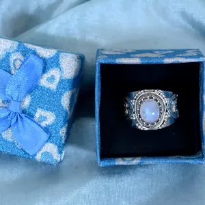 MEJOR VENDIDO Anillo de piedra lunar natural vintage Chapado en plata Filigrana Anillo de piedra lunar natural único Joyería de piedra lunar - Product Image 6