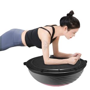 ลูกบอลไวเป็นลอนพีวีซีขนาด58ซม. ลูกบอลโยคะกึ่งกลมแบบหนาสร้างสมดุลสำหรับฟิตเนสและพิลาทิสน้ำหนักเบาครึ่งซีก - Product Image 2