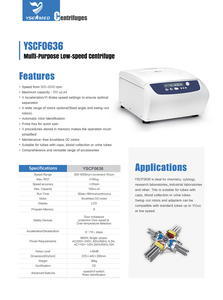 YSENMED Hot Sale YSCF0636 Medical Clinical Lab Multi-Purpose Low Speed <strong>Centrifuge</strong> Centrifugeuse Laboratory <strong>Centrifuge</strong> Price - Product Image 4