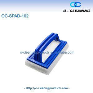 <span class=keywords><strong>Brosse</strong></span> à récurer en éponge <span class=keywords><strong>pour</strong></span> le nettoyage de l'évier de la baignoire, tampon à récurer anti-rayures <span class=keywords><strong>pour</strong></span> la salle de bain, dissolvant <span class=keywords><strong>d</strong></span>'écume de savon. - Product Image 3