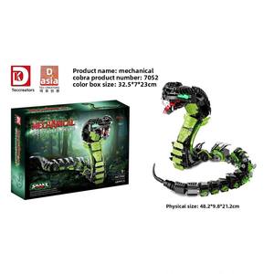 Dekke 7052 Cobra Mecánica, Juguete Educativo de Construcción de Bloques de Plástico ABS con Temática Animal para Niños, Regalo de Cumpleaños - Product Image 3