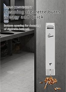 Cigarettes Cendrier Élimination des fesses Cendrier absorbant la <span class=keywords><strong>fumée</strong></span> Cendrier mural Conteneur <span class=keywords><strong>de</strong></span> mégots <span class=keywords><strong>de</strong></span> cigarettes - Product Image 5