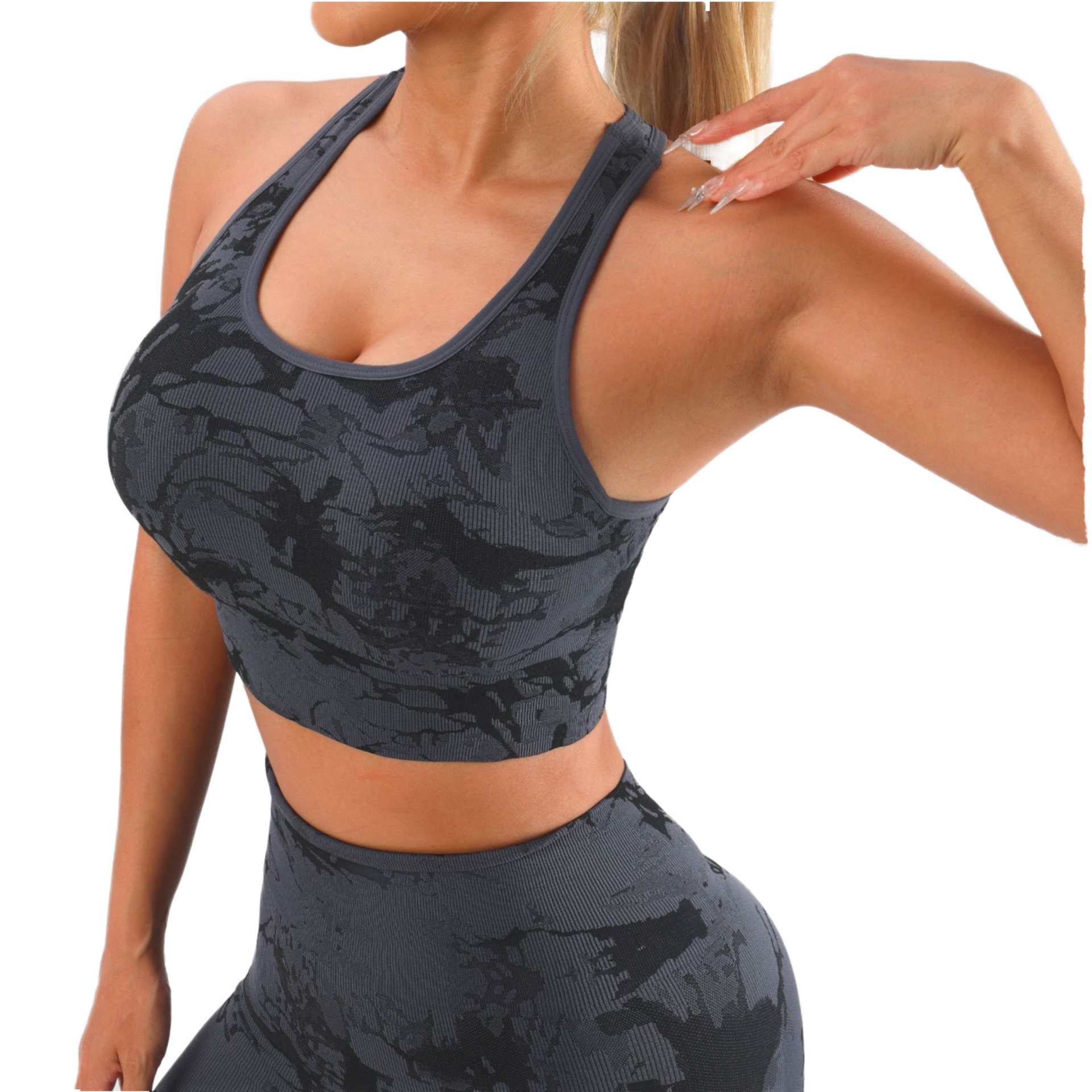 Special Yoga Vest Sports Bra Detachable Chest Pad Seamless Breathable Sweat-Wicking Quick Dry Spandex/Nylon Medium Support