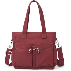 Échantillon gratuit Sac fourre-tout en toile personnalisable pour dames avec logo personnalisé pour dames nouveau design plus coloré - Product Image 5