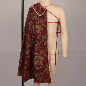 Cape médiévale Renaissance pour hommes et femmes, costume de fête, performance scénique, vêtements d'extérieur, motif <span class=keywords><strong>baroque</strong></span> rétro, cape - Product Image 1
