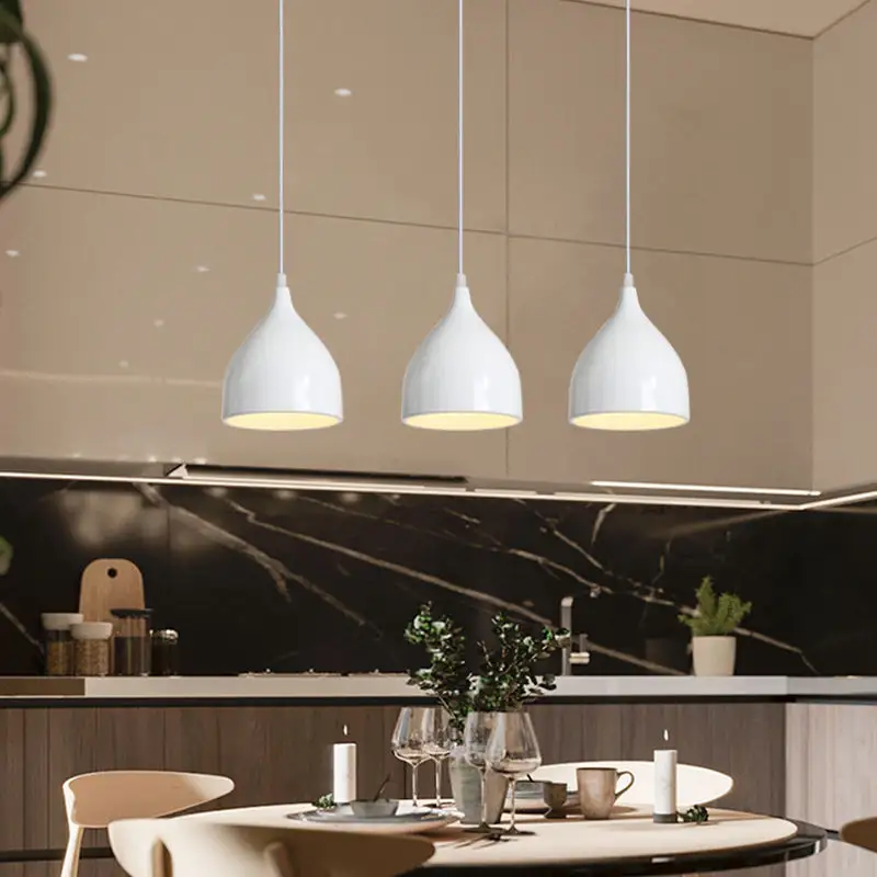 Fabriek Direct Hanglamp Keuken Moderne Kroonluchter Stalen Plafondlamp Snel Levertijd