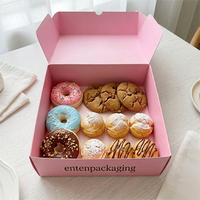 Boîte d'emballage personnalisée en carton pliable pour gâteaux, biscuits, brownies, cookies, beignets, boîte d'expédition