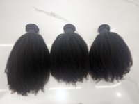 Vente en gros, extension de cheveux à cuticules alignées 12A 100%, 4B 4C, paquet de cheveux afro frisés et crépus