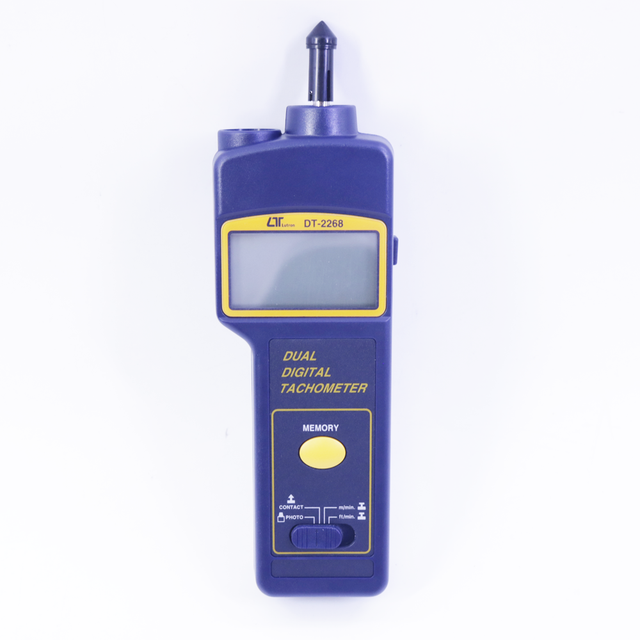 Lutron DT-2268 Digital Dual Photo/Contact Tachometer Speed Meter Ft/min Rotative Velocity Tester Range 5-99,999 RPM