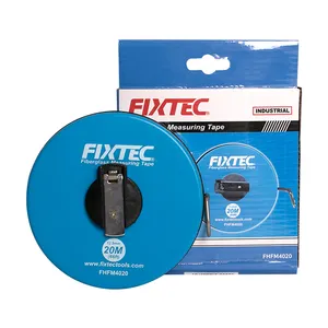 FIXTEC pita pengukur alat tangan tahan air 20m 30m 50m ABS plester pengukur serat kaca