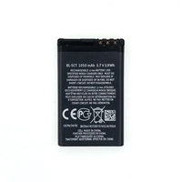 Batterie de remplacement de qualité supérieure BL-5CT 1050mAh pour téléphones 5220 6303 C3 C5 C6, conforme CE RoHS, en stock