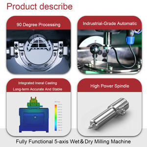 Fresatrice ad Alta Precisione a <span class=keywords><strong>5</strong></span> Assi per Odontoiatria CAD/CAM, per Lavorazione di Titanio, Vetroceramica e Zirconia - Product Image 6