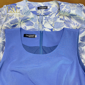 Vestido de Oficina para Mujer, Color Marrón a Cuadros, Estilo Turco Africano - Product Image 4