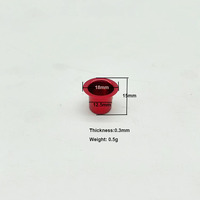 Rouge 18mm Diamètre Aluminium Tasse Décoratif Bougie Conteneur Goutte Protecteur Tôle Fabrication Chandelier Titulaire Produit