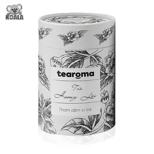 定制小纸罐圆管茶叶罐食品级纸板白色咖啡茶盒包装