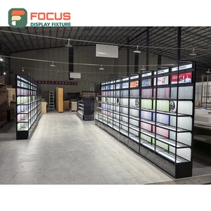 Customized Brand Store Lockable Wall Shelving Factory Beauty Retail Design - Product Image 6