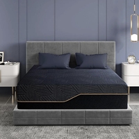 Matelas à enrouler Fabricant de matelas de lit King Size et rouleau de mousse à mémoire de forme infusée de gel Matelas d'hôtel Colchon De Espuma foncé
