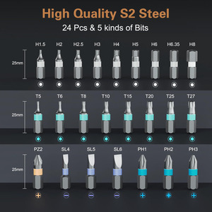 Juego de Destornilladores con Llave Dinamométrica Multiusos, Llave de Trinquete de Acero, Destornillador Magnético Multifuncional para Uso Diario - Product Image 6