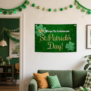 ธงผ้าใบลาย St. Patrick's Creek ขนาด 2.5*1.6 ฟุต พร้อมหัวเข็มขัด 2 อัน - Product Image 6