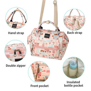 Bolsa de Pañales Portátil Impermeable de Poliéster Pequeña de Marca OEM/ODM, Fabricante de Mochilas de <span class=keywords><strong>Maternidad</strong></span> Oxford, Porta Pañales - Product Image 5