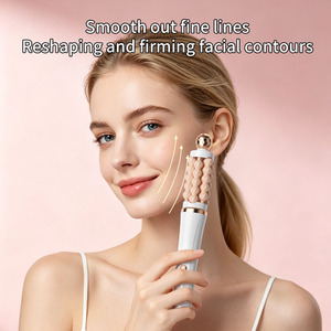 Masseur facial électrique portable rechargeable, appareil de raffermissement de la peau par vibration, lifting du visage pour le contouring et le lifting - Product Image 2