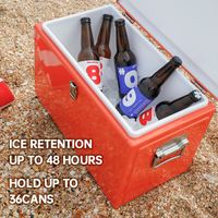 13L 15L 20L Campo Bar Bebidas Lujo Metal Retro Cooler Box Vintage Ice Chest Custom