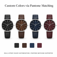 Montre classique avec cadran à texture de bois, boîtier argenté, bracelet en cuir noir, montre-bracelet minimaliste décontractée pour hommes
