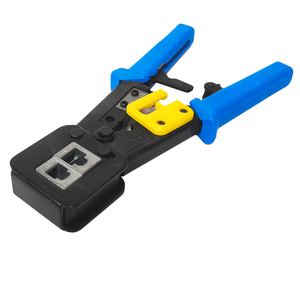 Alicate crimpador y pelacables para cable de red 23 AWG 6P 8P Cat5e Cat6 RJ45, herramienta de crimpado DIY - Product Image 6