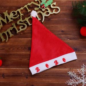 Chapeau de Noël pour adulte rouge et blanc en non-tissé haut de gamme, modèle 2026, très populaire - Product Image 1