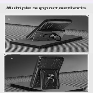 Étui pour carte pour Motorola Moto G67 Power/Edge70/G06, fenêtre coulissante pour appareil photo, support d'anneau, support magnétique pour voiture, étui de téléphone portefeuille - Product Image 3