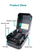 Impresora de Etiquetas de Código de Barras de Transferencia Térmica TSC TTP-244 Pro de Función Dual, Interfaz USB, 203DPI, en Existencia
