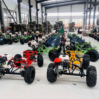 Kart à pédales à essence 90CC tout-terrain UTV, moto de plage pour le drift, avec moteur deux temps, vitesse de 35 km/h pour les aventures en plein air, roues de 6 pouces