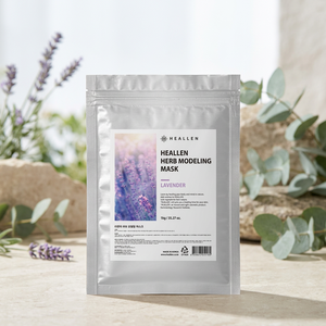 HEALLEN Masque facial en poudre à la lavande, format échantillon, apaisant et confortable, soin des pores, pour tous types de peau - Product Image 3