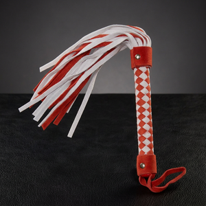 HMB-526G Fouet en cuir suédé 100% véritable, mini fouet de bondage, fouet pour fessées BDSM, modèle de jouet sexuel - Product Image 3