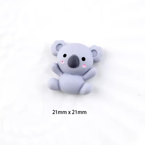 Cabujones de resina con reverso plano y diseño de flores de animales pequeños bonitos para niños, broche de pinza para el pelo, adornos artesanales de resina para uso de recuerdo de niños - Product Image 5