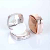 A716-B Boîte carrée vide pour coussin d'air, conteneur compact de luxe pour emballage cosmétique, couleur nude, prix de gros