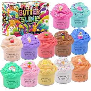 Set de 12 Colores para Hacer Slime, Slime Suave y Elástico, No Pegajoso, Tipo Nube, Juguete para Niños, Regalos para Fiestas - Product Image 1