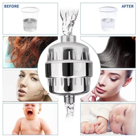 Filtre de Douche Homedec HD-WF005 Haute Qualité 15/18/20 Étapes, Élimination du Chlore, Adoucisseur d'Eau, Vitamine C, Finition Chrome Triple