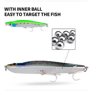 Señuelos Láser al por Mayor, 10 cm/15 g, Sumergibles, Tipo Lápiz, No. Señuelo de Pesca de <span class=keywords><strong>Tres</strong></span> Piezas, Material ABS, Equipo de Pesca en Río - Product Image 5