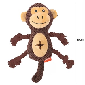 Nuevo juguete de peluche personalizado para perros, juguetes para perros con fugas, duradero, de lujo, mapache, zorro, mono, interactivo, chirriante, juguetes para masticar perros - Product Image 6
