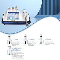 Equipo Coreano de Rejuvenecimiento Facial Ultrasónico de Alta Energía, Funciones Antienvejecimiento, Cepillo Tipo Martillo con Microfrío/Microcalor