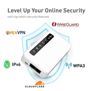 GL iNet Fast Secured V P N Wifi Openvpn 4G piccola tasca Router Wifi batteria Router 4G Lte Router con Slot per Sim Card