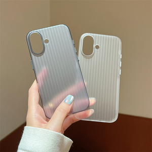 Custodia per telefono cellulare ondulata <span class=keywords><strong>Cover</strong></span> opaca PC antiurto per <span class=keywords><strong>iPhone</strong></span> 16 17 Air 17 Pro Max 16e 15 14 13 12 <span class=keywords><strong>11</strong></span> - Product Image 2