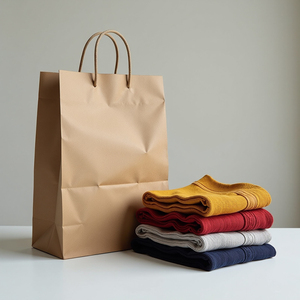 Bolsa de Papel Kraft Ecológica con Logotipo Impreso Personalizado, Bolsa de Mano con Diseño Impreso para Regalos - Product Image 6