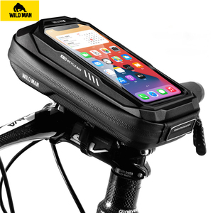 Wildman X3 Pochette <span class=keywords><strong>de</strong></span> guidon <span class=keywords><strong>de</strong></span> vélo durable <span class=keywords><strong>pour</strong></span> téléphone portable, étanche, écran tactile, sac <span class=keywords><strong>de</strong></span> vélo avec matériau TPU et EVA <span class=keywords><strong>pour</strong></span> vélo <span class=keywords><strong>de</strong></span> <span class=keywords><strong>route</strong></span> - Product Image 2