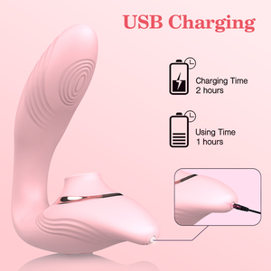 Brinquedos Adultos Netphi, Vibrador de Língua para Casais com Estimulação Dupla, <span class=keywords><strong>Vagina</strong></span> e Clitóris, Recarregável via USB - Product Image 4